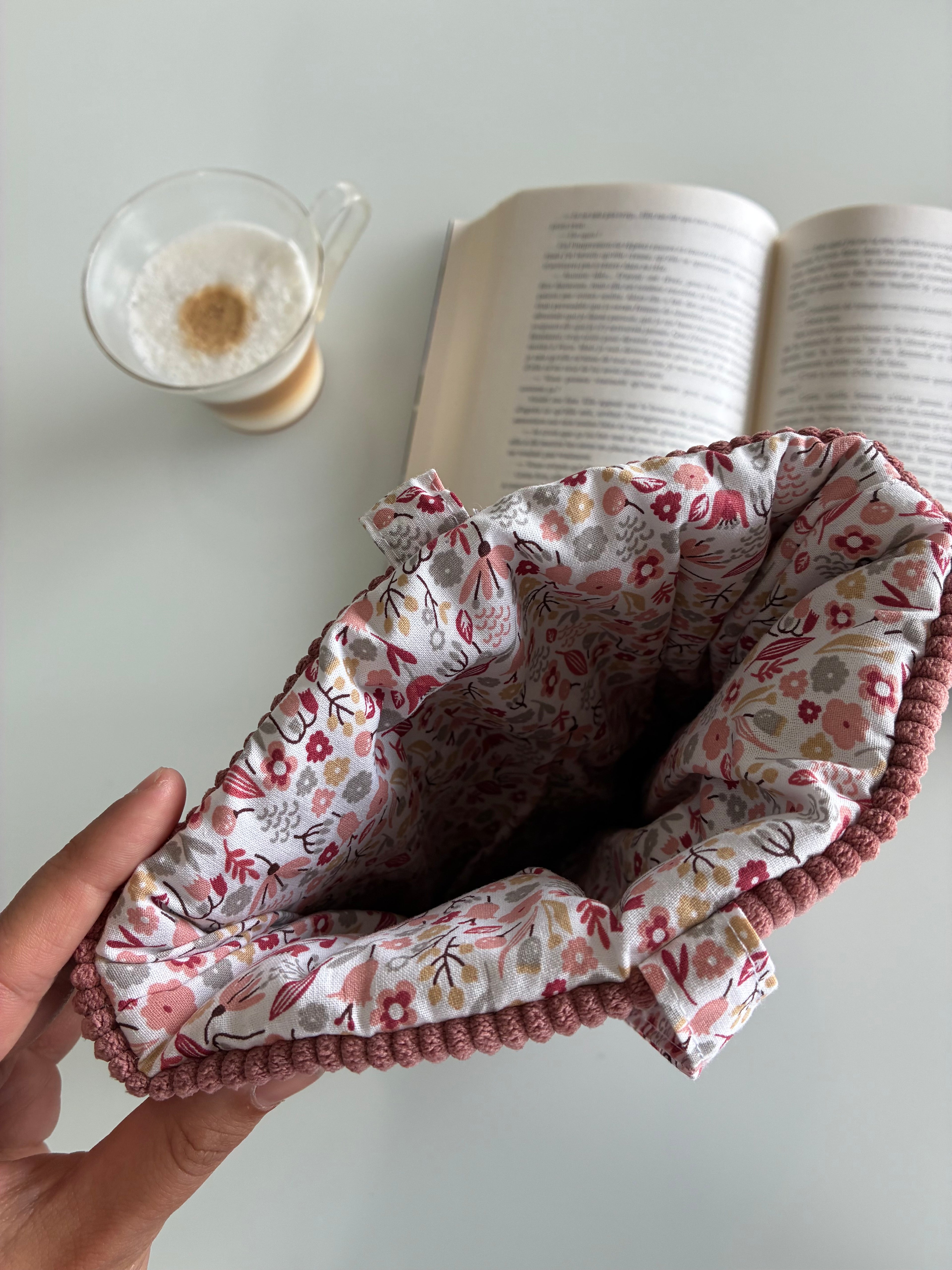 Protège livre - fleurs Alice