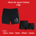 Short de sport enfant fille