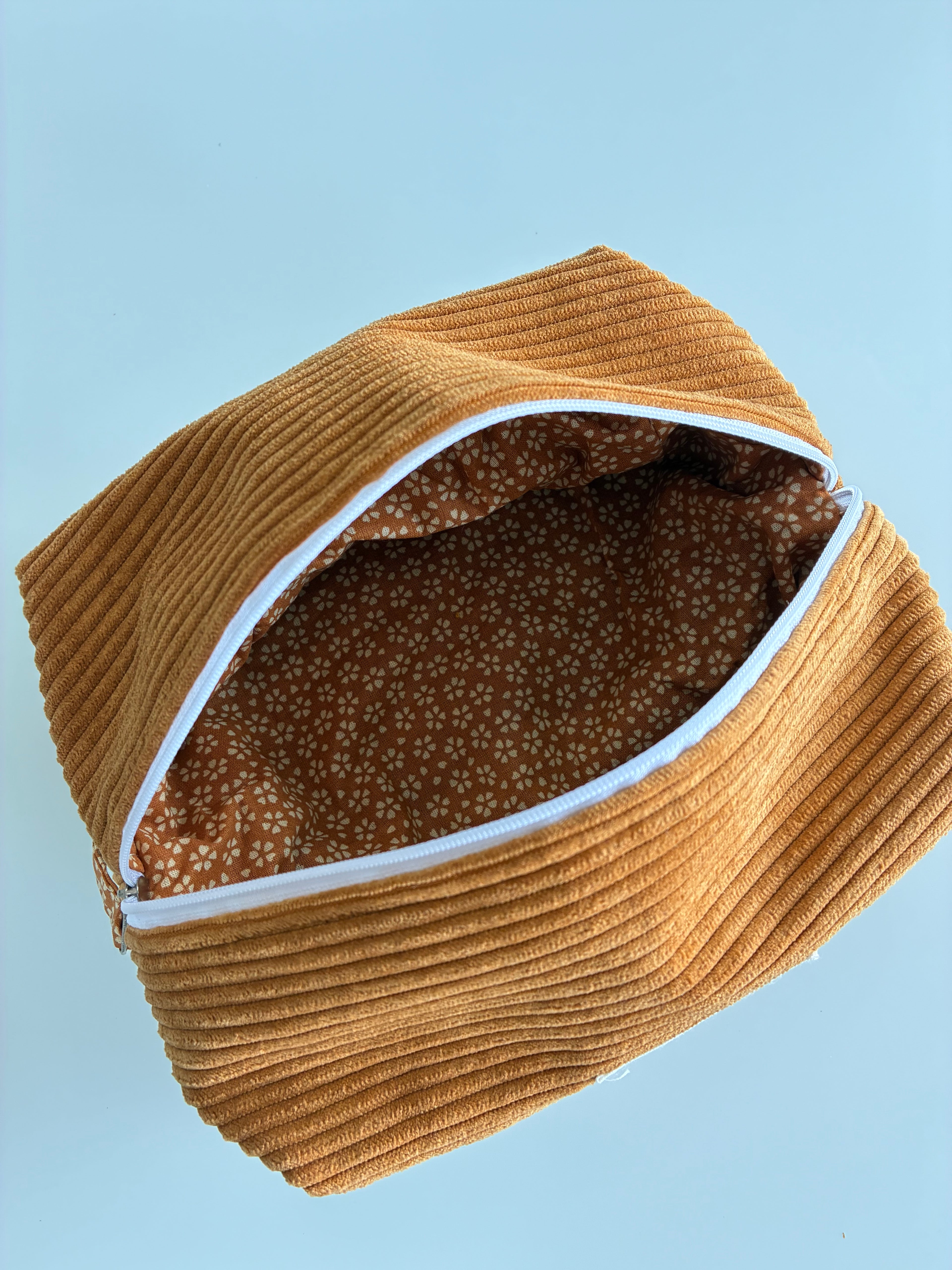 Trousse de toilette - fleur jaune