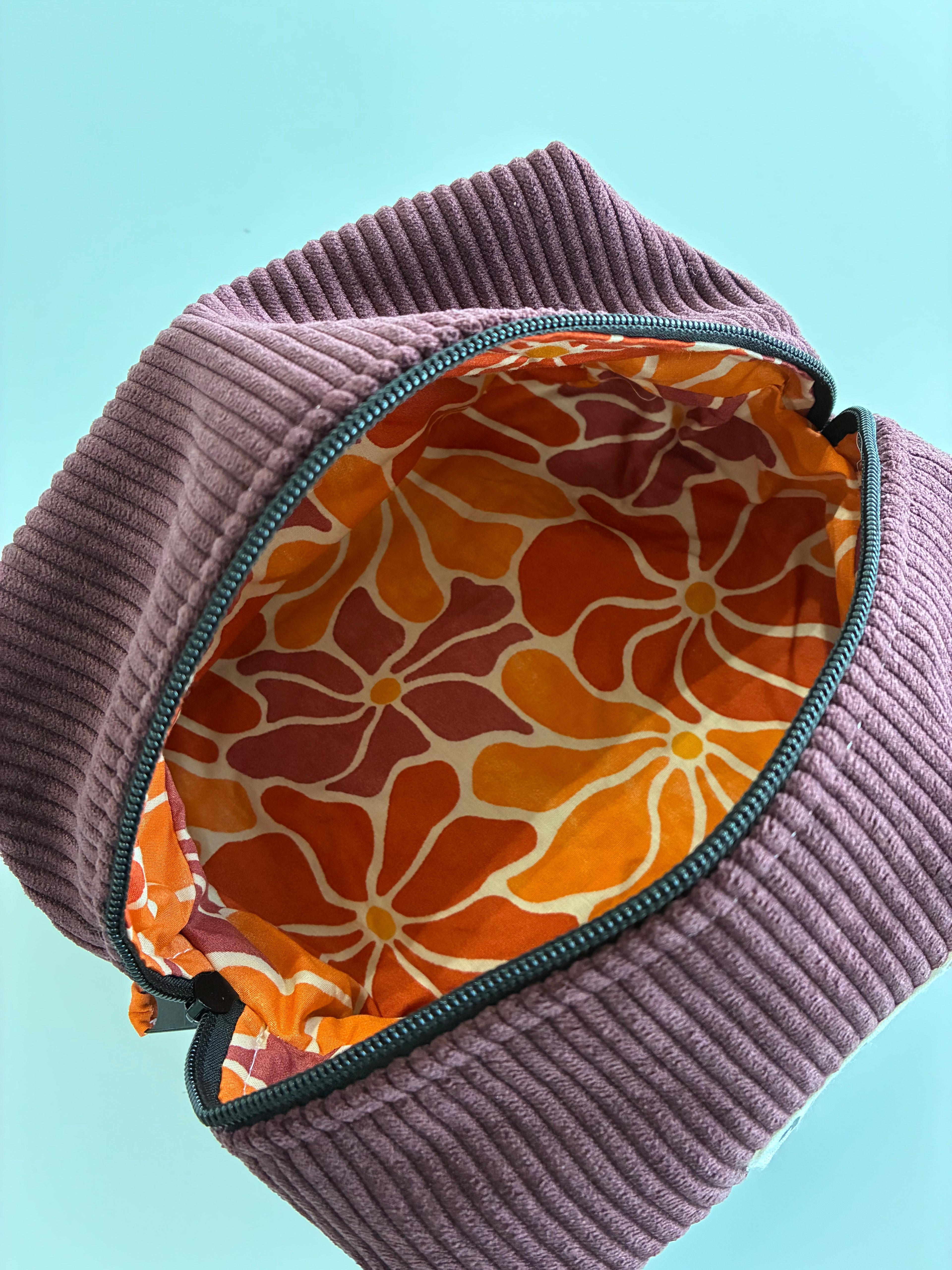 Trousse de toilette - fleur orange