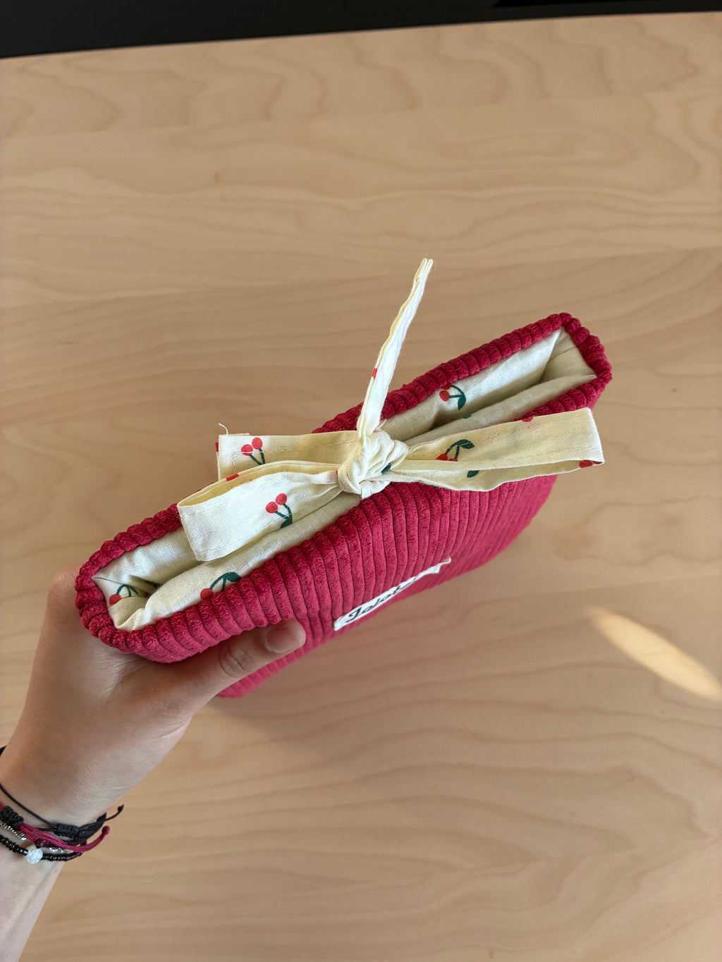 Pochette à liseuses - cerises 🍒