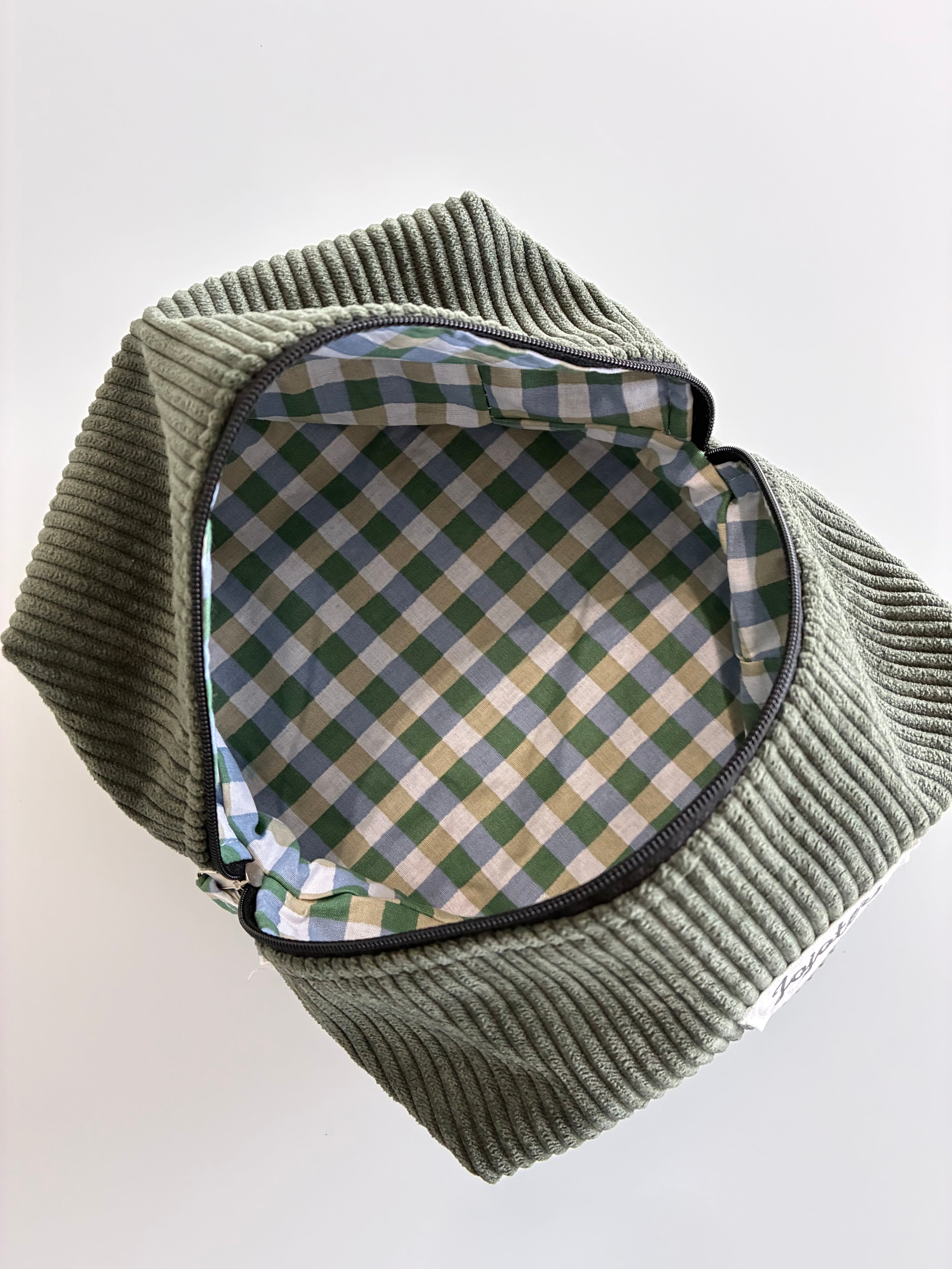 Trousse de toilette - carreau vert