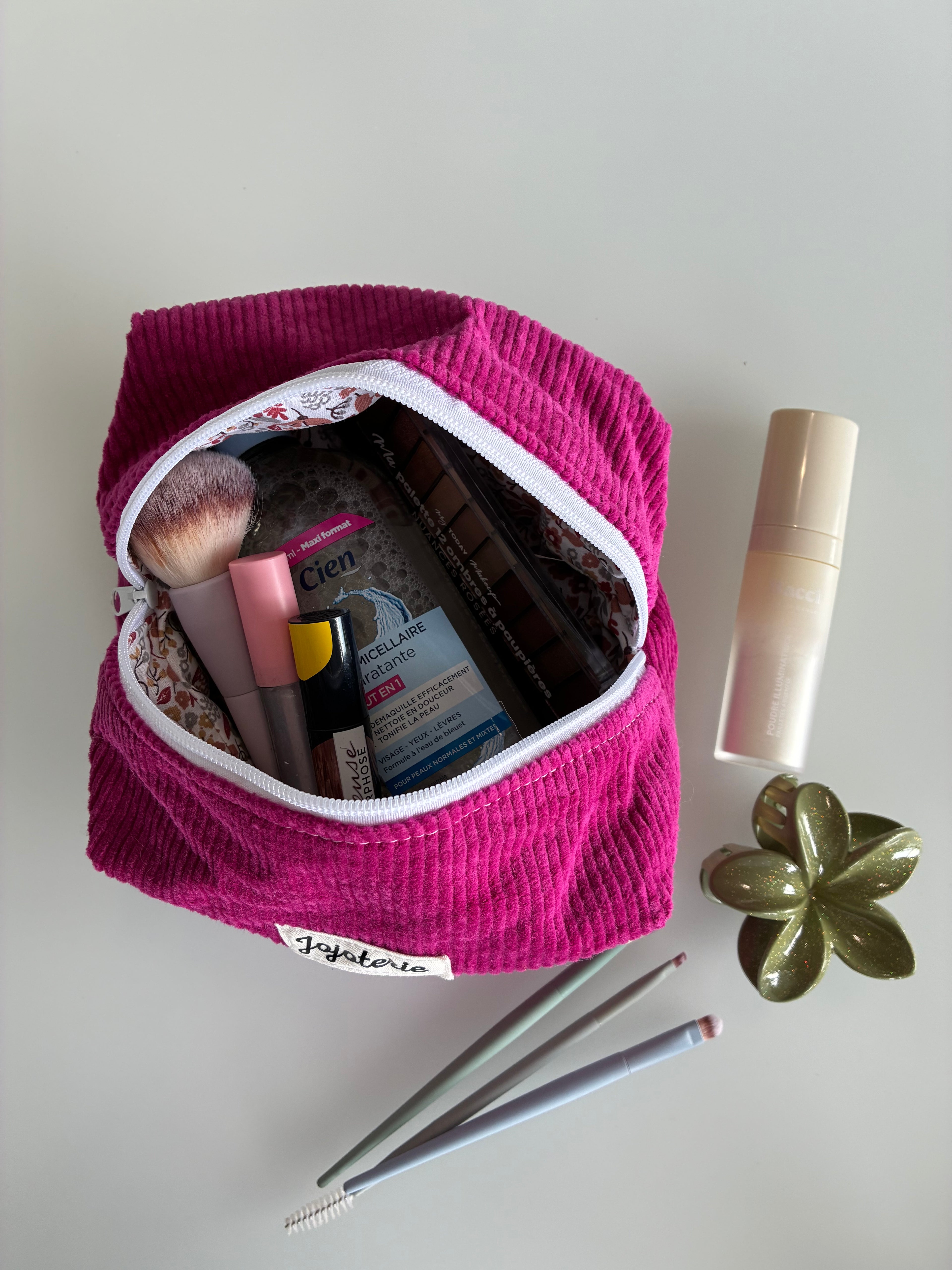 Trousse de toilette - rose fleuri