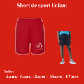 Short de sport enfant